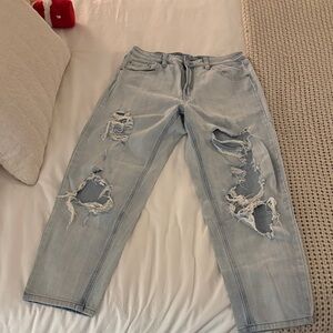 Distressed Light Blue Women's Jeans